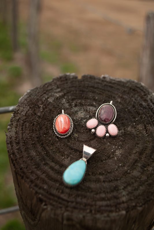 Red Spiny Hook-On Pendant