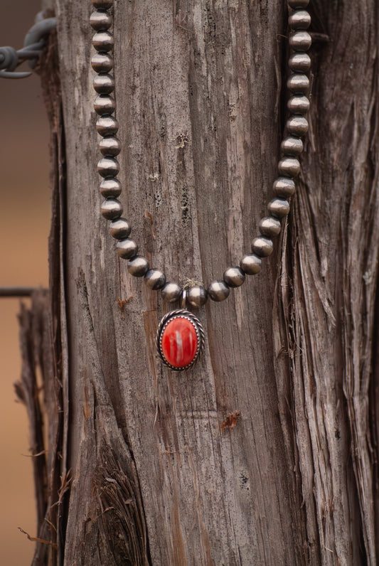Red Spiny Hook-On Pendant